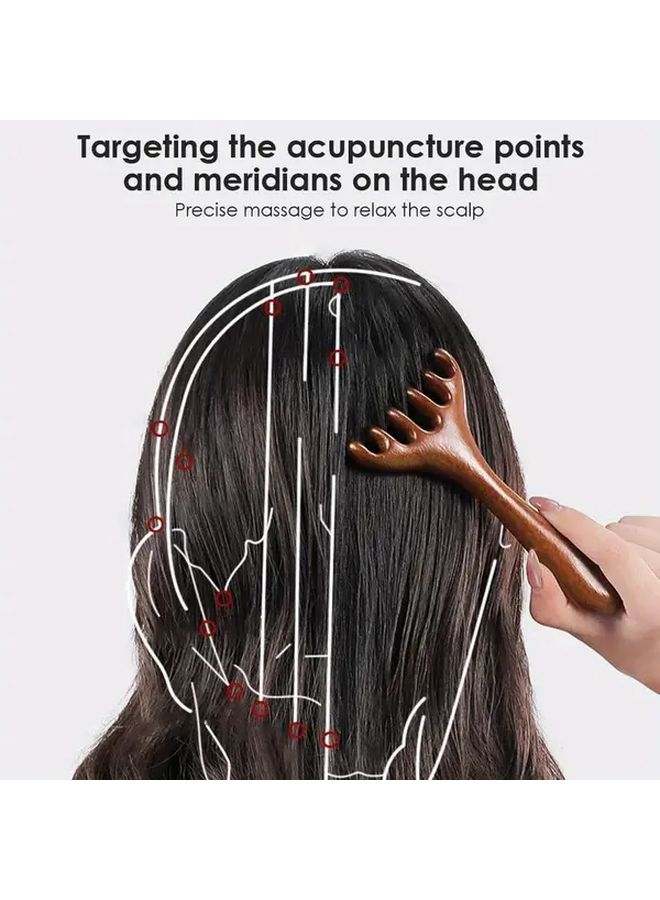 Polypropylene Scalp Massage Tool Handheld Spine Scratcher For Hair Care Wellness Relaxation 1pc - Image 5